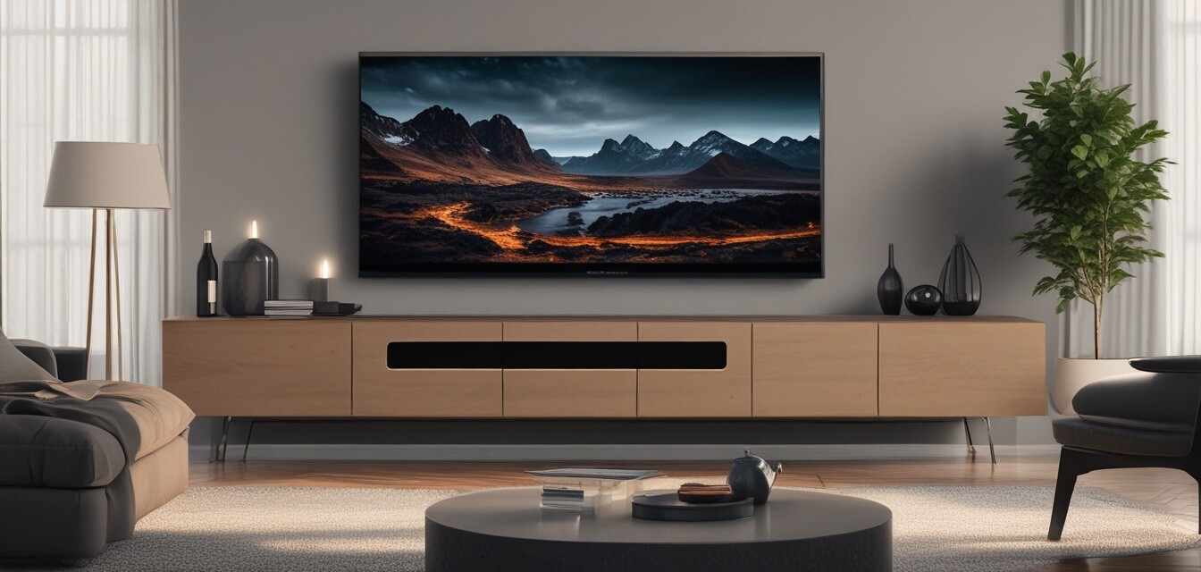 Soundbar setup in living room